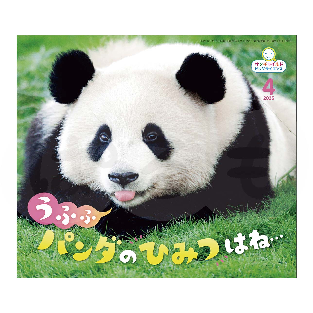 サンチャイルド・ビッグサイエンス　2025年度 4月号　「うふふ　パンダの　ひみつはね…」	
