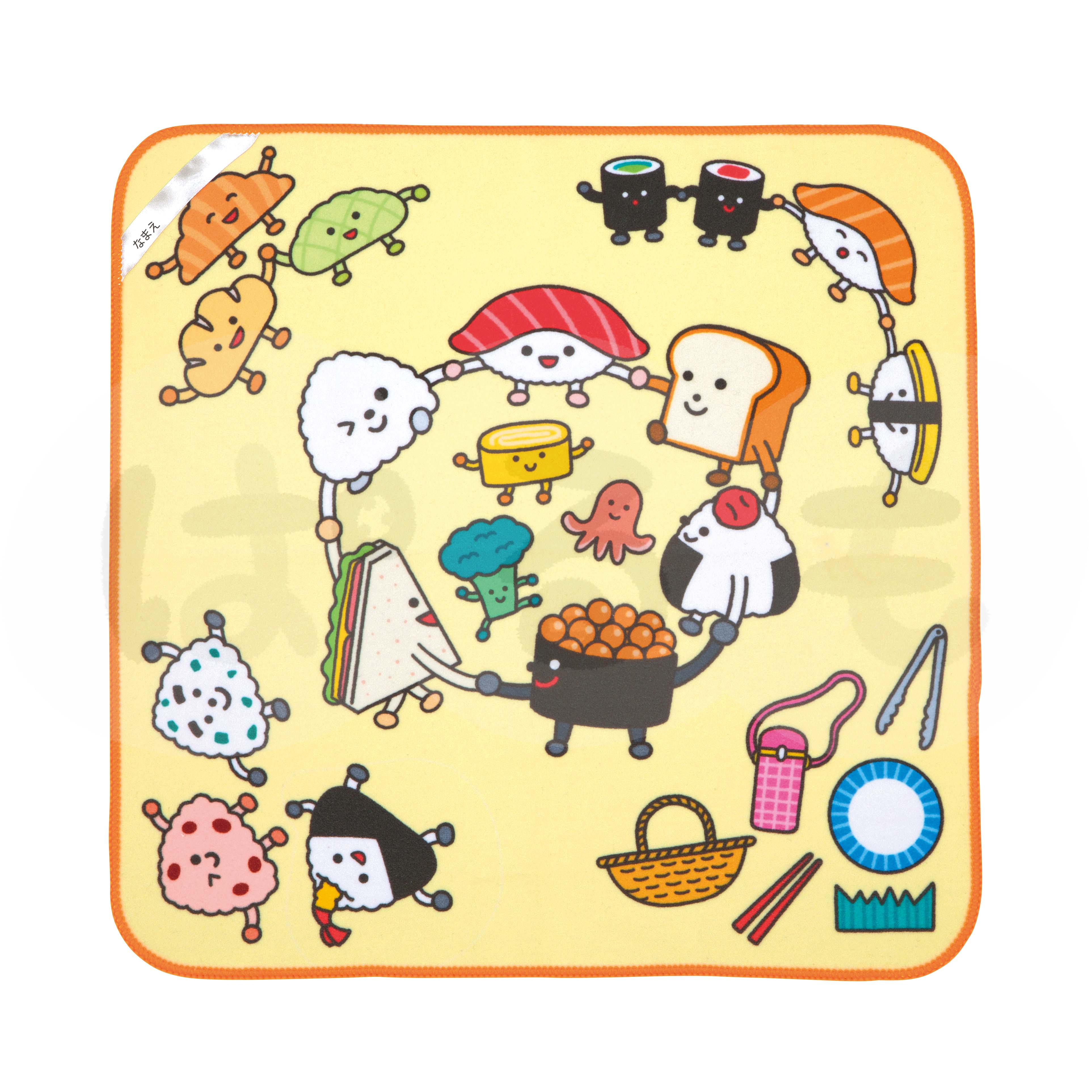 くっついちゃう!タオル たべものはともだち