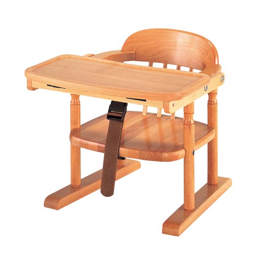 木製乳児用椅子C　はね上げ式