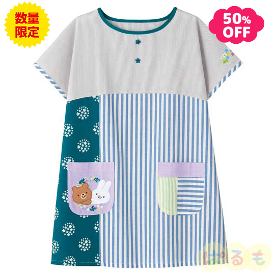 【セール】フラワー切替えチュニック