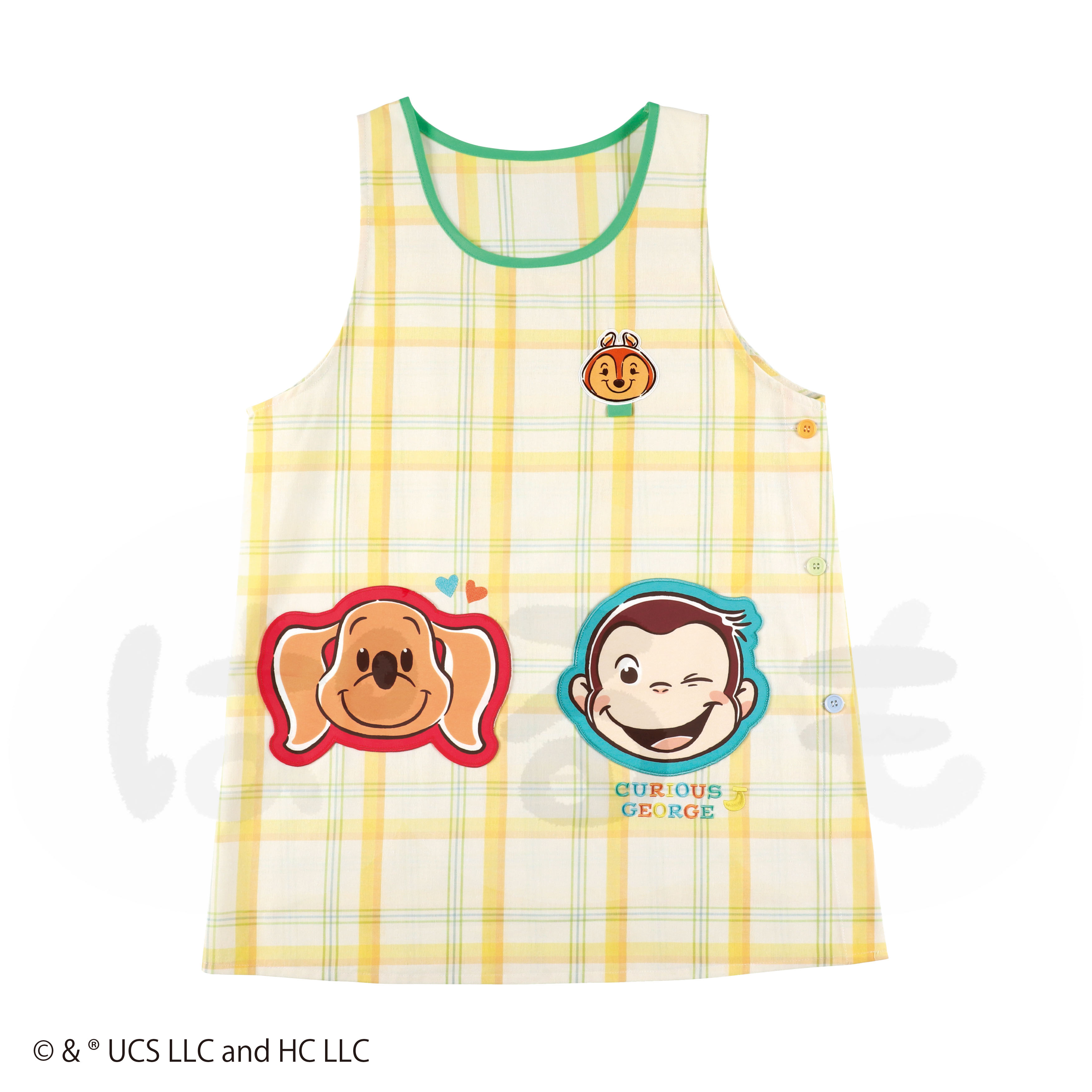 かおポケエプロン（おさるのジョージ）